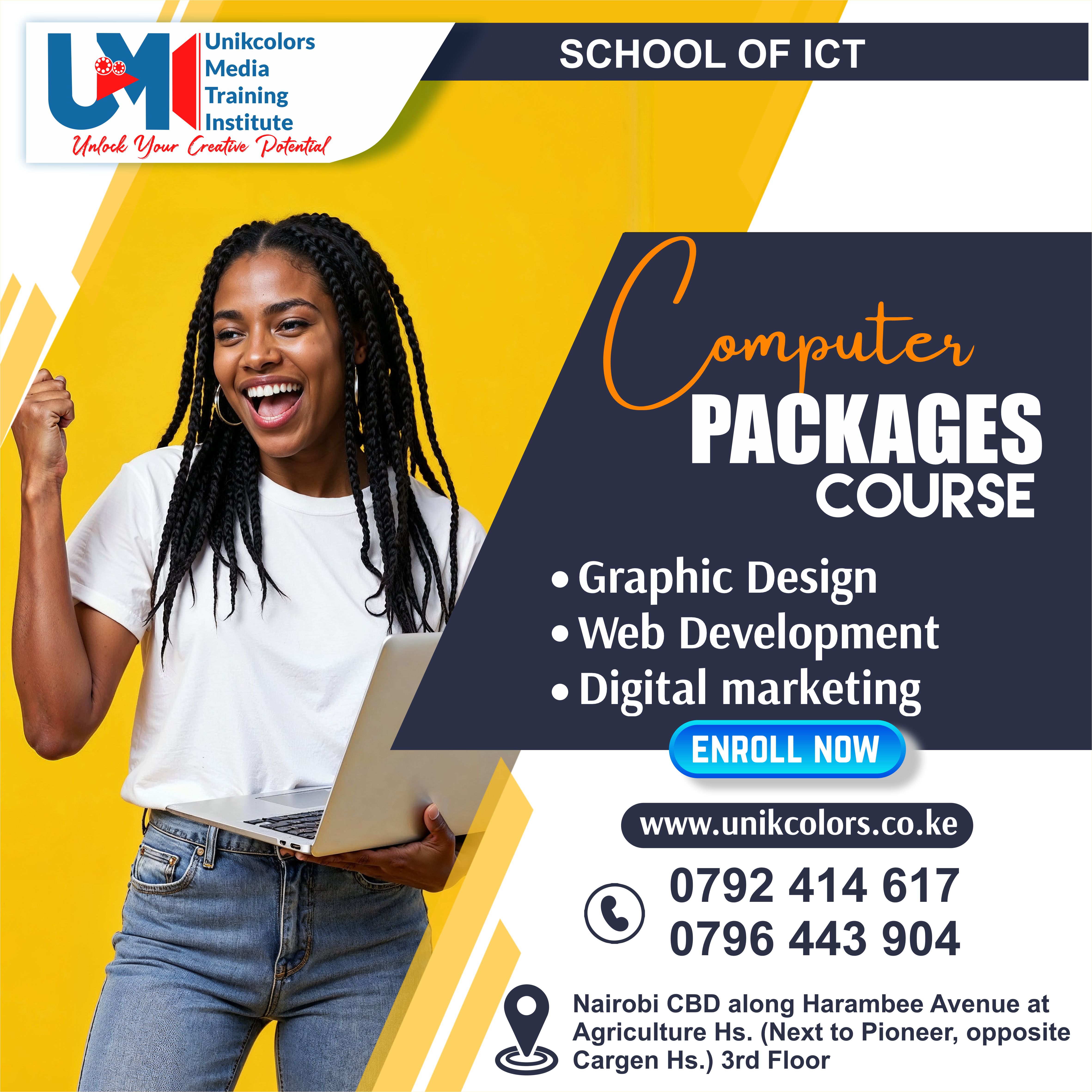 COMPUTER COURSES - DIGITAL MARKETING | GRAPHIC DESIGN | WEB DEVELOPMENT | COMPUTER PACKAGES COURSE